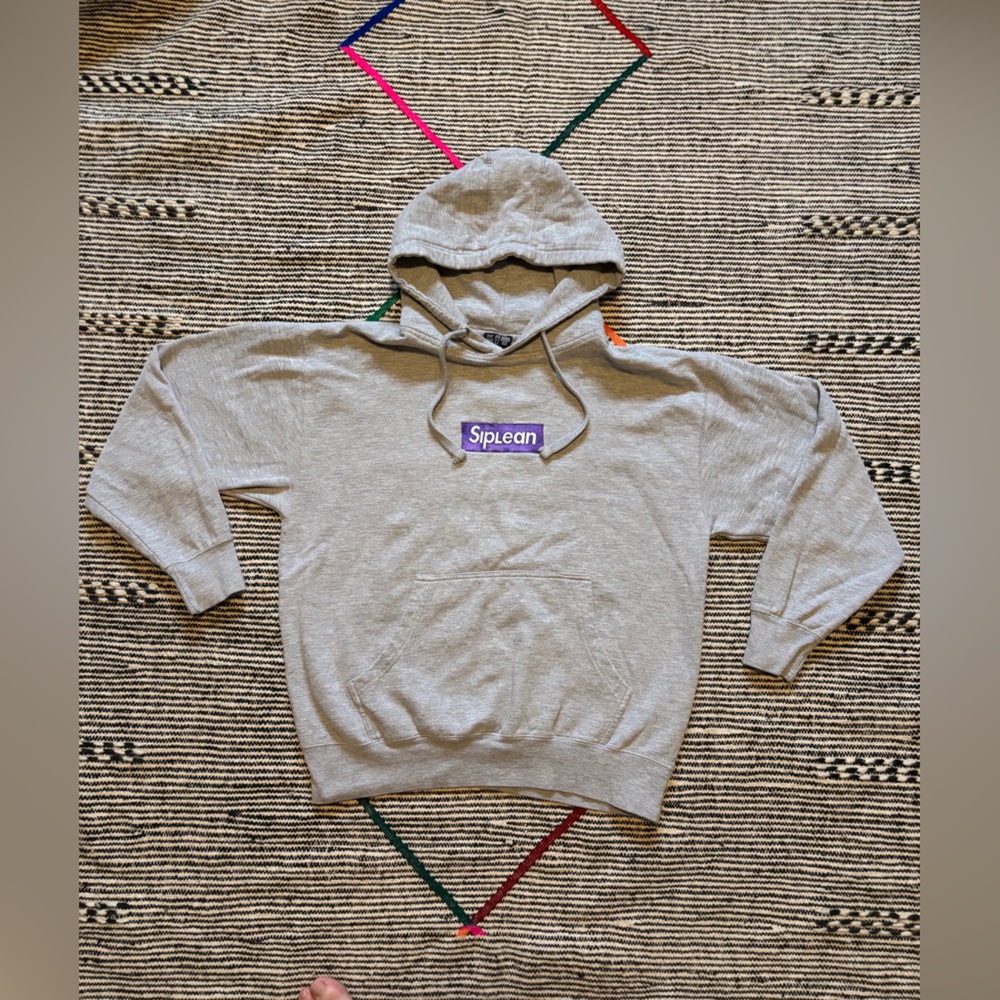 SipLean box logo Gray Hoodie
